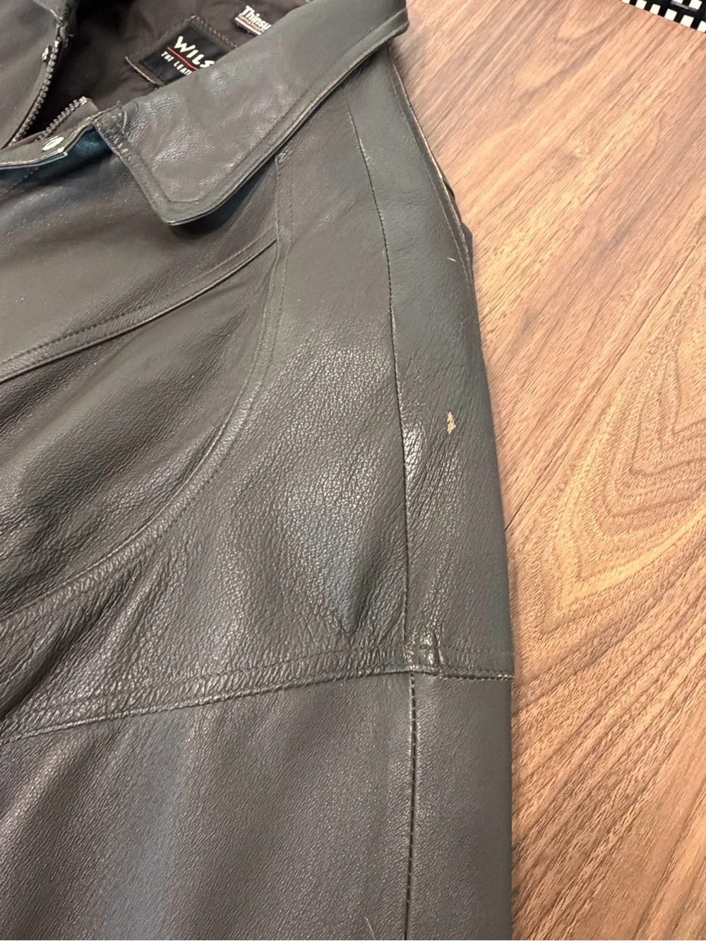 Vintage Wilson Brown Leather Bomber Jacket Thinsulate Mens XL Made in Korea